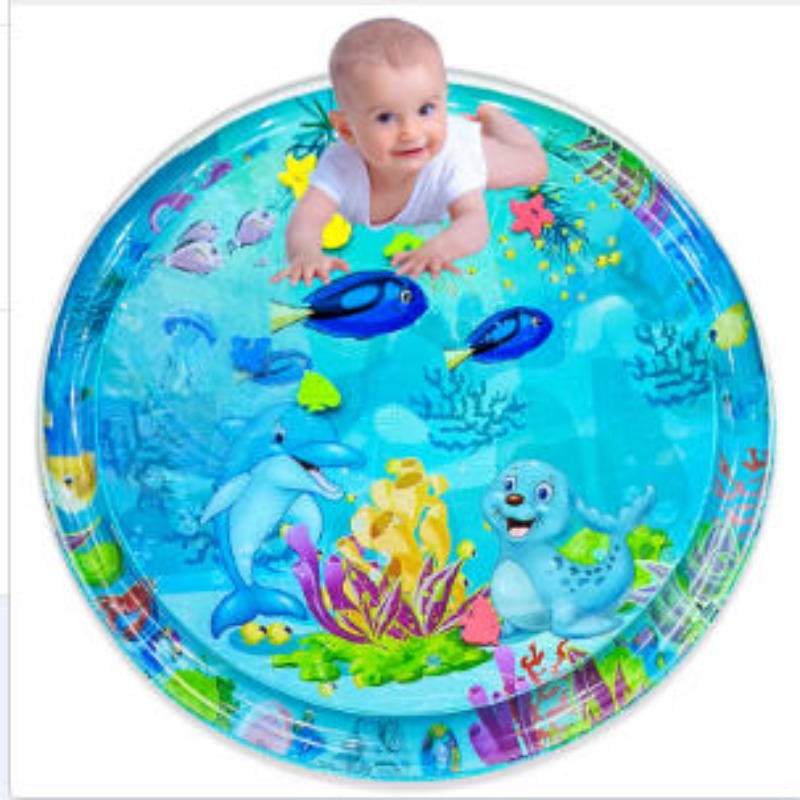 Kids Educational Mat - ベビーウォータープレイマットインフレータブルクッション PVC 幼児おなかタイム幼児ウォーターパッド子供のための早期教育発達活動おもちゃ