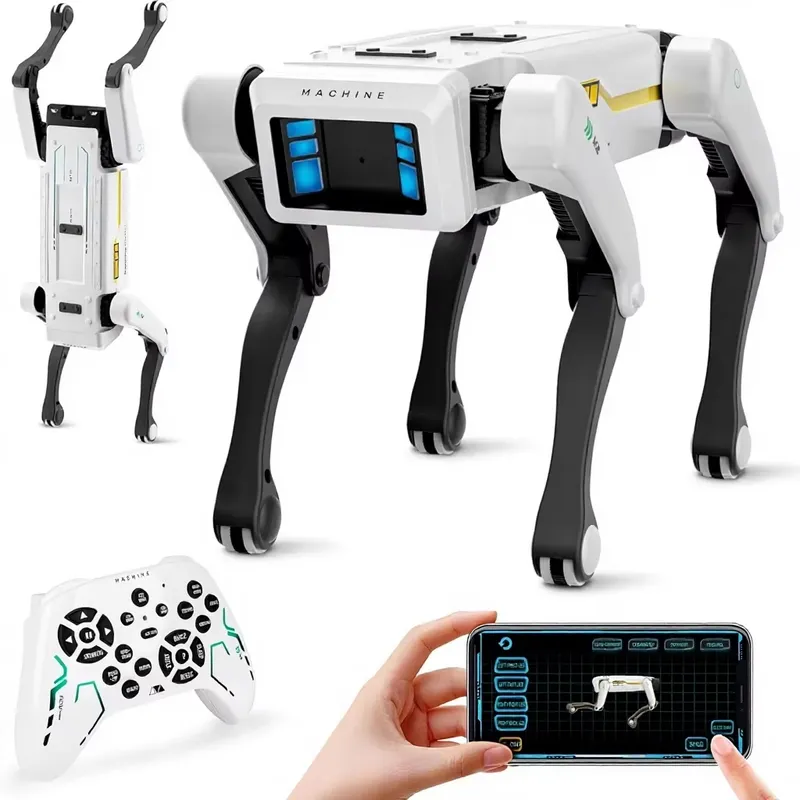 Kids Education Free App - スマートロボット犬インタラクティブSTEM玩具音声制御30アクションAPPプログラミング耐久性のある教育用ギフト6歳以上の子供向け