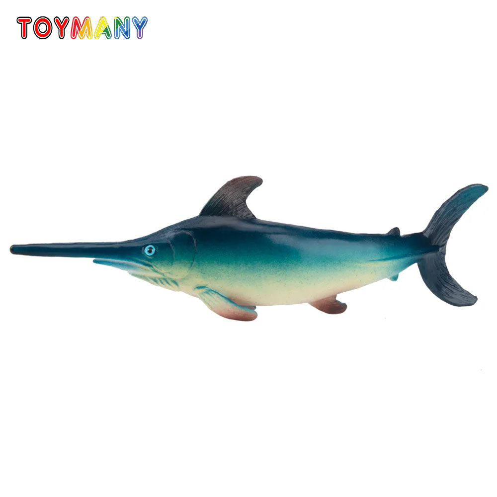 Kids Educational Device - Toymany リアルなカジキ海洋動物モデルおもちゃ海の生物ミニアクション置物子供のための教育ギフト & ケーキトッパー