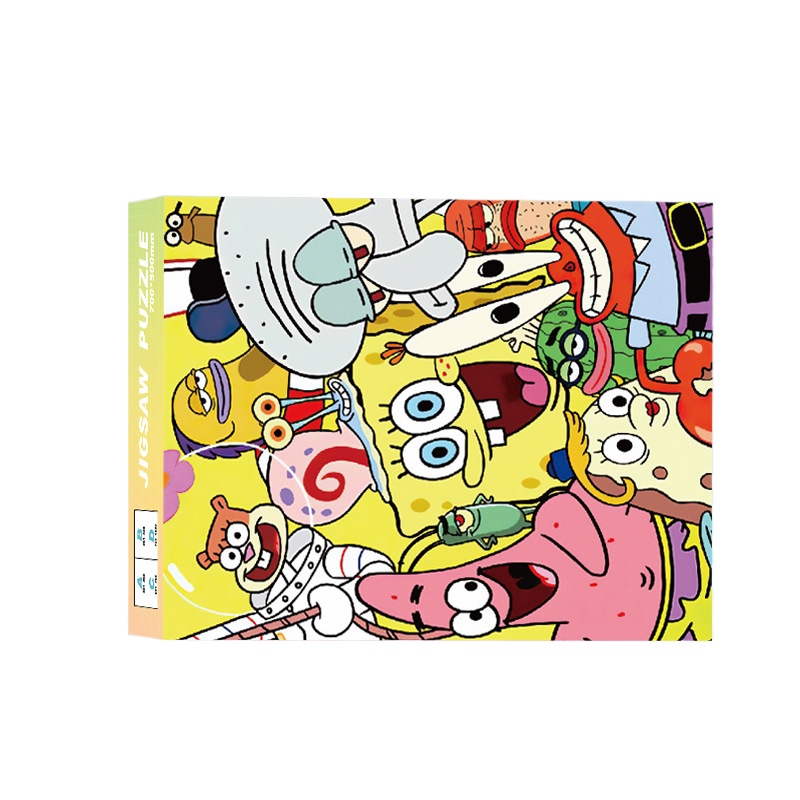 Kids Educational Device - 1000ピース スポンジ・ボブ スクエアパンツ パズル 組み立て絵画 減圧パズル