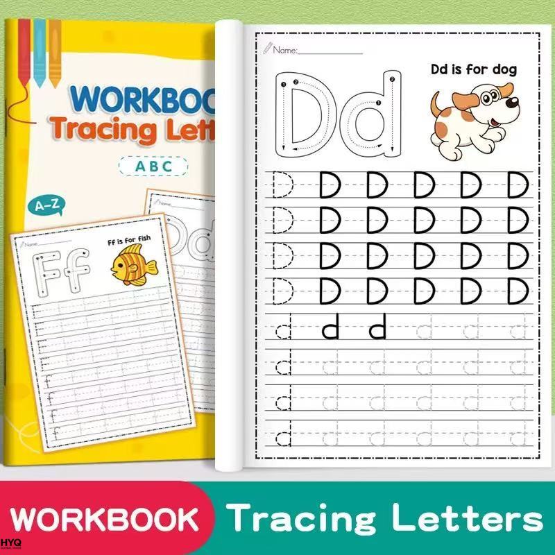 Kids Educational Workbooks - 子供向け書道練習帳 26文字アルファベットトレースワークブック 教育書 ペンコントロール練習 手書きコピーブック