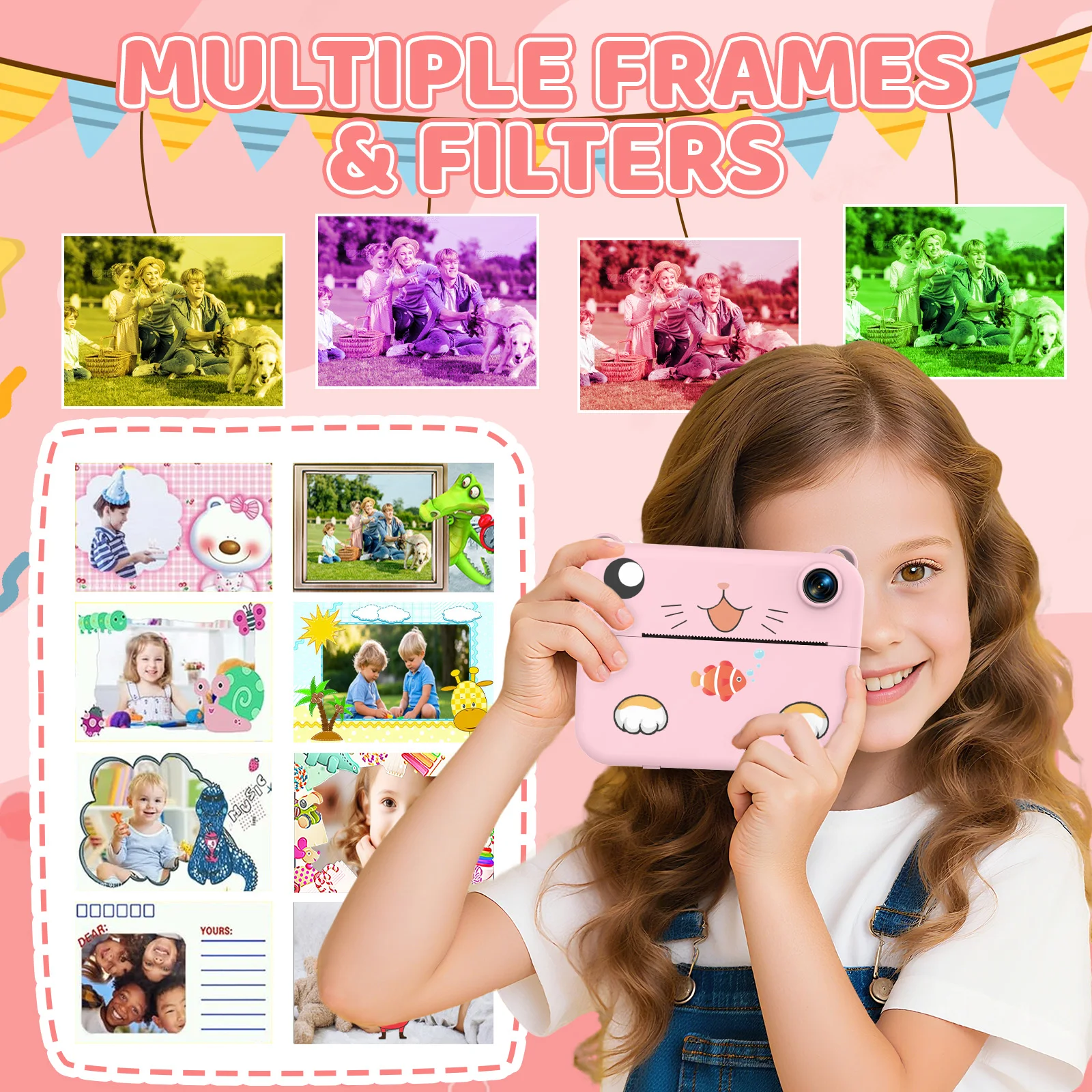 デジタル子供用カメラ キッズカメラ インスタントプリント写真 - Best Kids Education Videos のレビューと価格