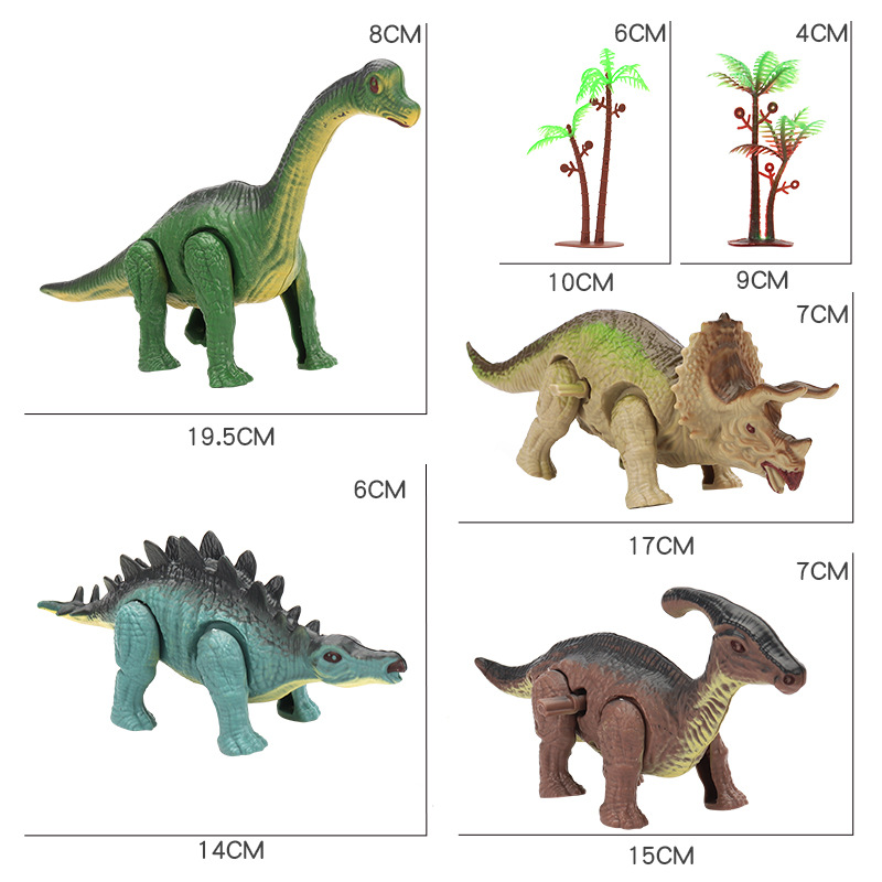 ワインドアップ恐竜ワールドキネティックプレイセット、歩行可能 - Kinetic Kids Education のレビューと価格