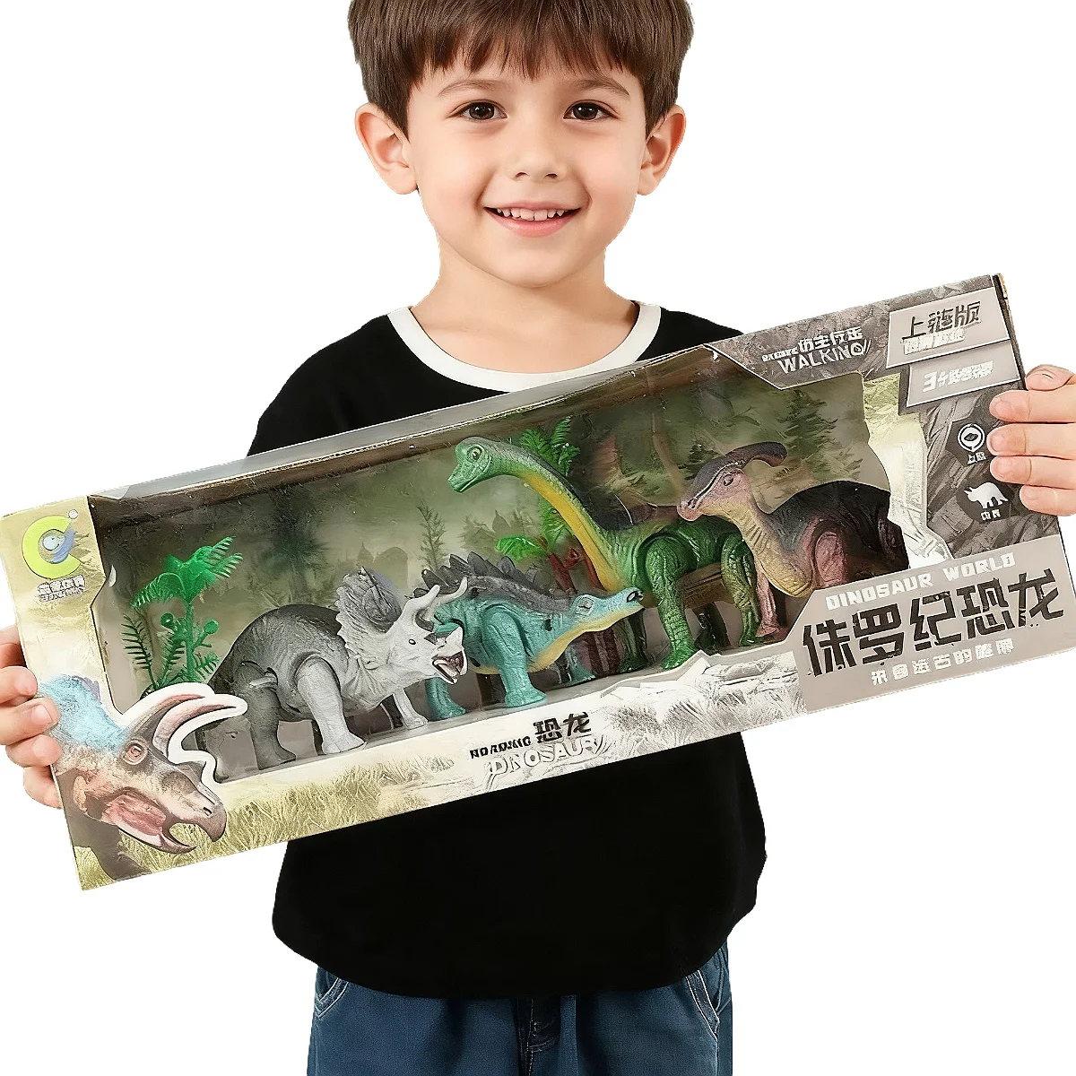 ワインドアップ恐竜ワールドキネティックプレイセット、歩行可能 - Kinetic Kids Education のレビューと価格