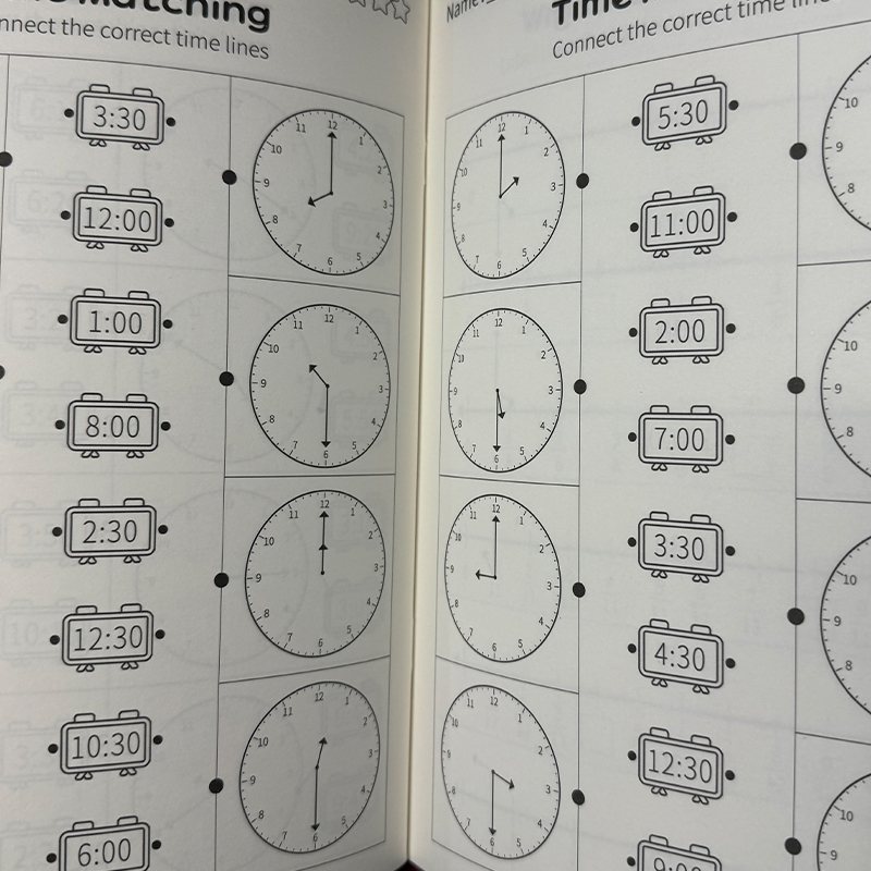 時間の読み方ワークブック 子供用時計認知練習帳 子供の早期教 - Kids Educational Workbooks のレビューと価格