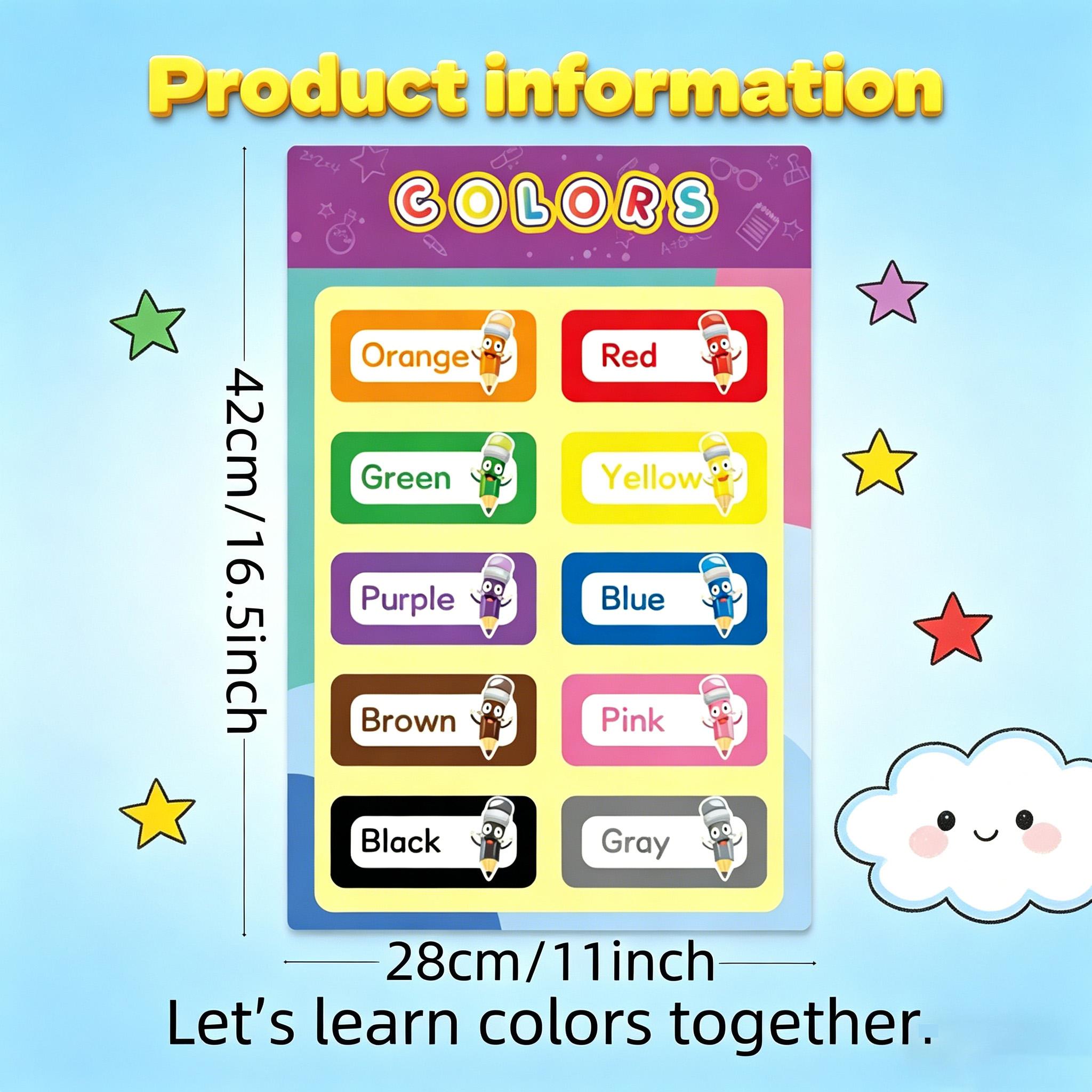 幼児向け教育ポスター16枚セット（1～3歳）、子供向けラミネ - Kids Education Charts のレビューと価格