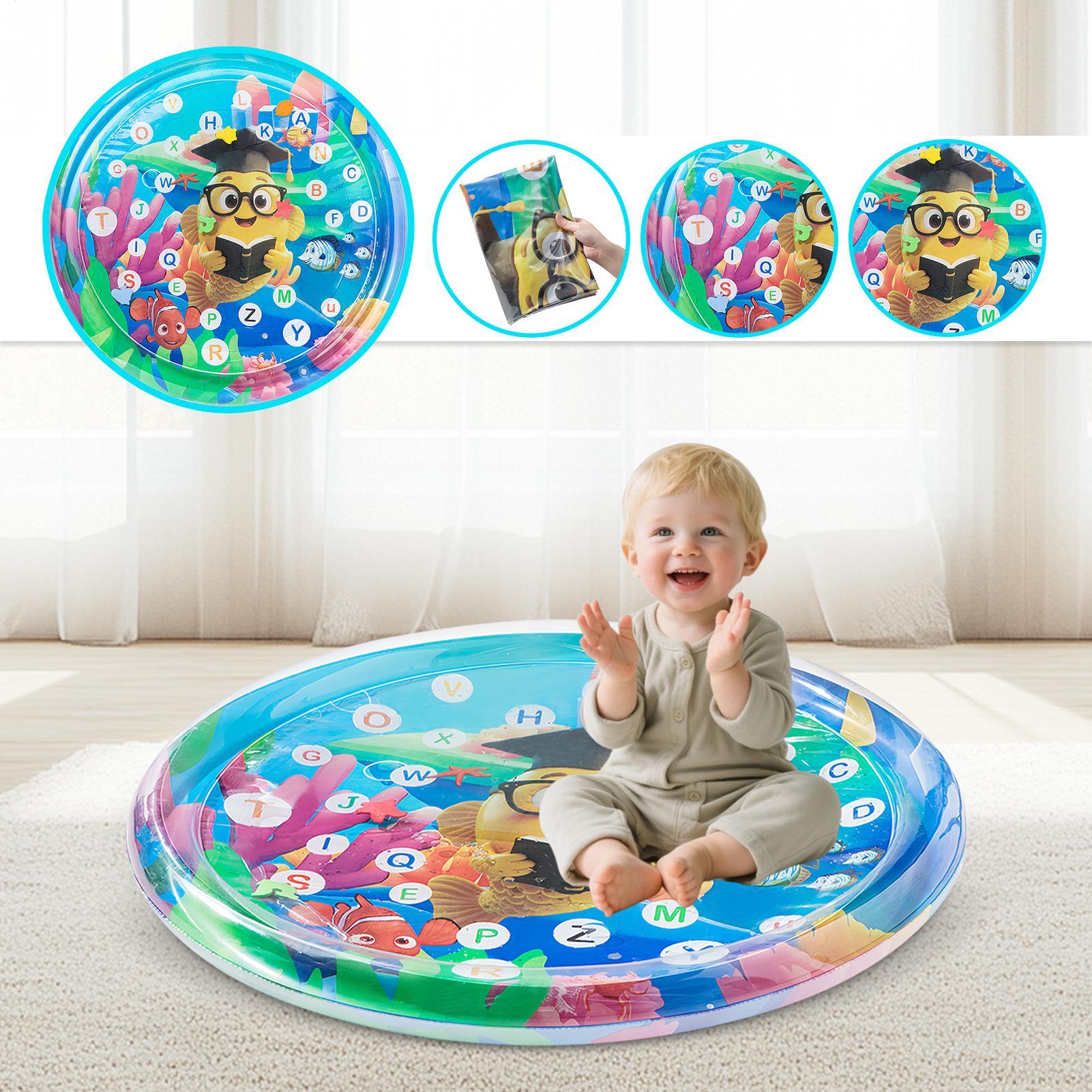 105cmベビー用水遊びマット PVC幼児用楽しいアクティビ - Kids Educational Mat のレビューと価格