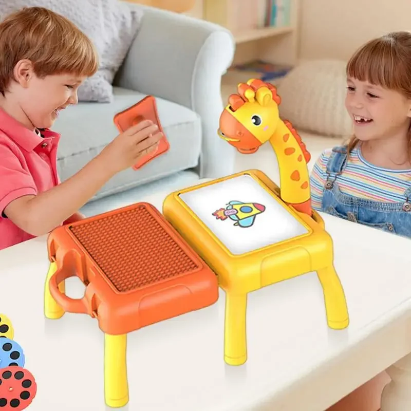 子供の投影絵画ボード多機能収納テーブルライト音楽プロジェクタ - Drawing Projector Kids のレビューと価格