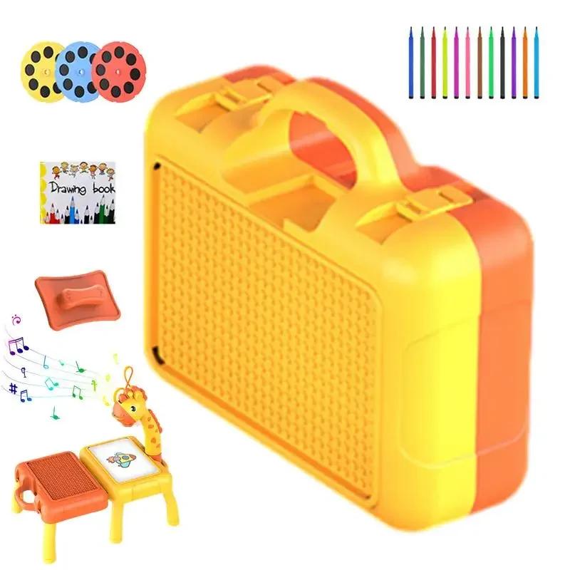 子供の投影絵画ボード多機能収納テーブルライト音楽プロジェクタ - Drawing Projector Kids のレビューと価格