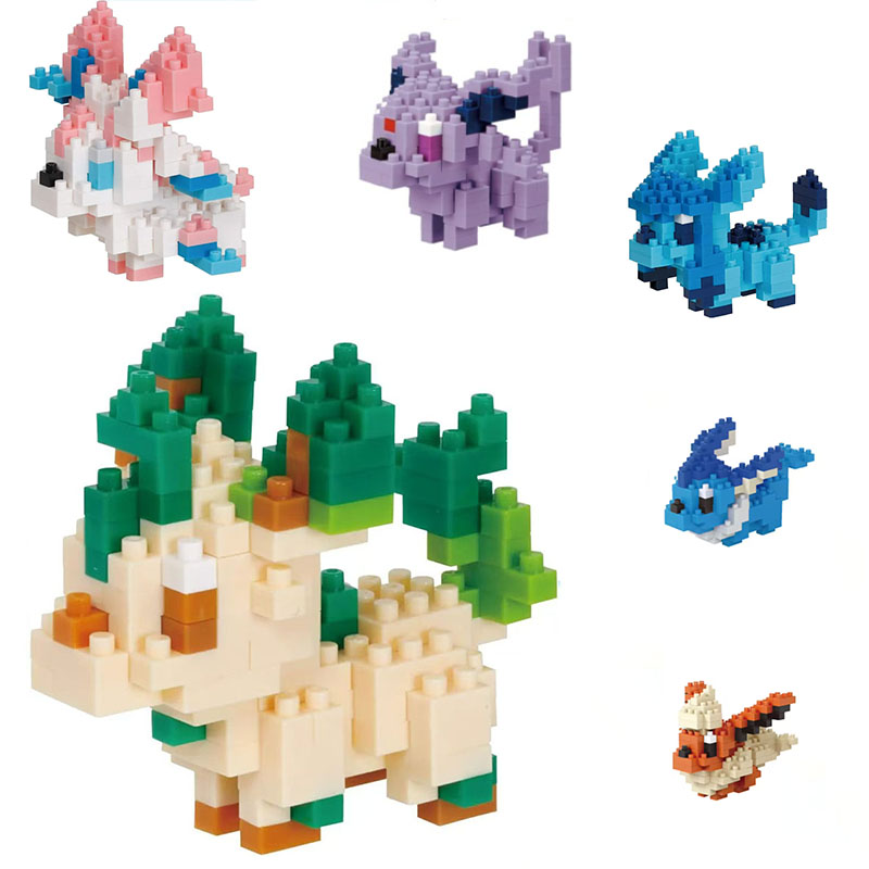 かわいいナノブロック本物のポケモンイーブイブラインドバッグビ - Kids Educational Device のレビューと価格
