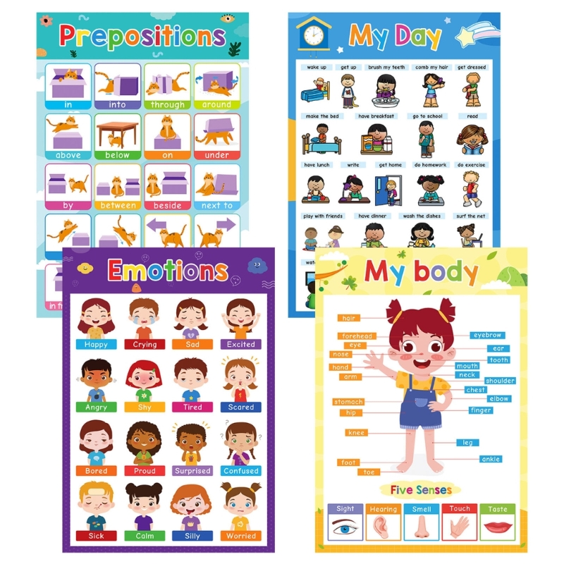 カラフルなフルーツ野菜動物学習ポスターチャート未就学児の学生 - Kids Education Charts のレビューと価格