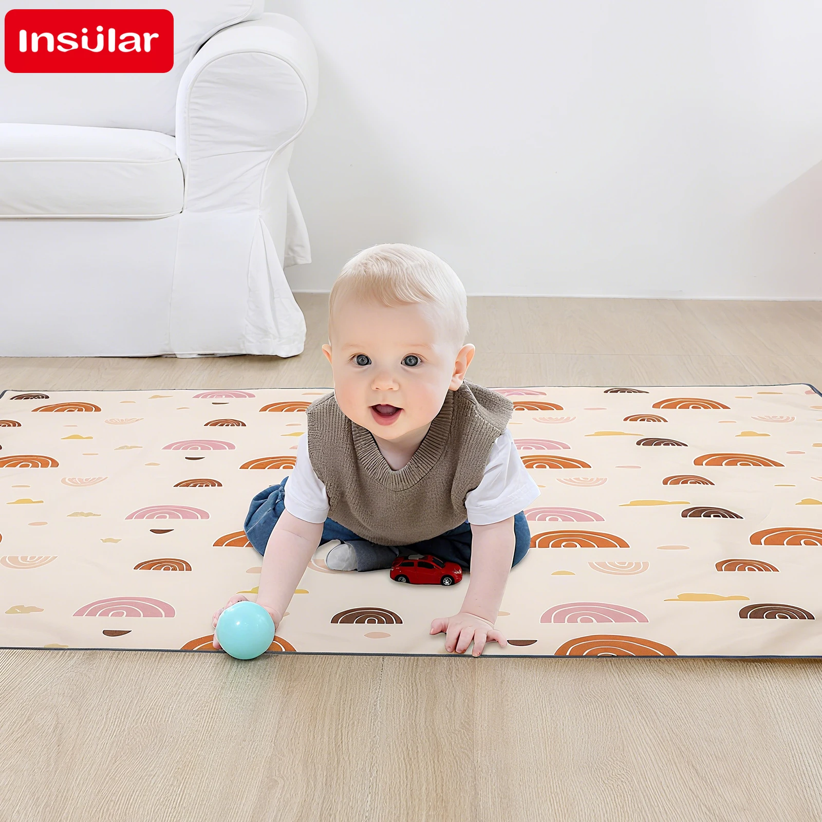 INSULAR キッズ教育マットレス折りたたみベビープレイマ - Kids Educational Mat のレビューと価格