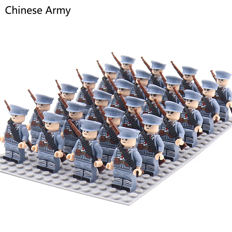 WW2 24 ピース/ロット軍事兵士ビルディングブロックセッ - Lego Set Creator のレビューと価格