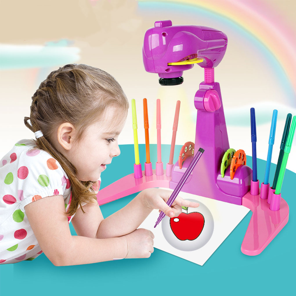 教育用子供用お絵かきテーブル、絵画や落書き用のプロジェクター - Drawing Projector Kids のレビューと価格