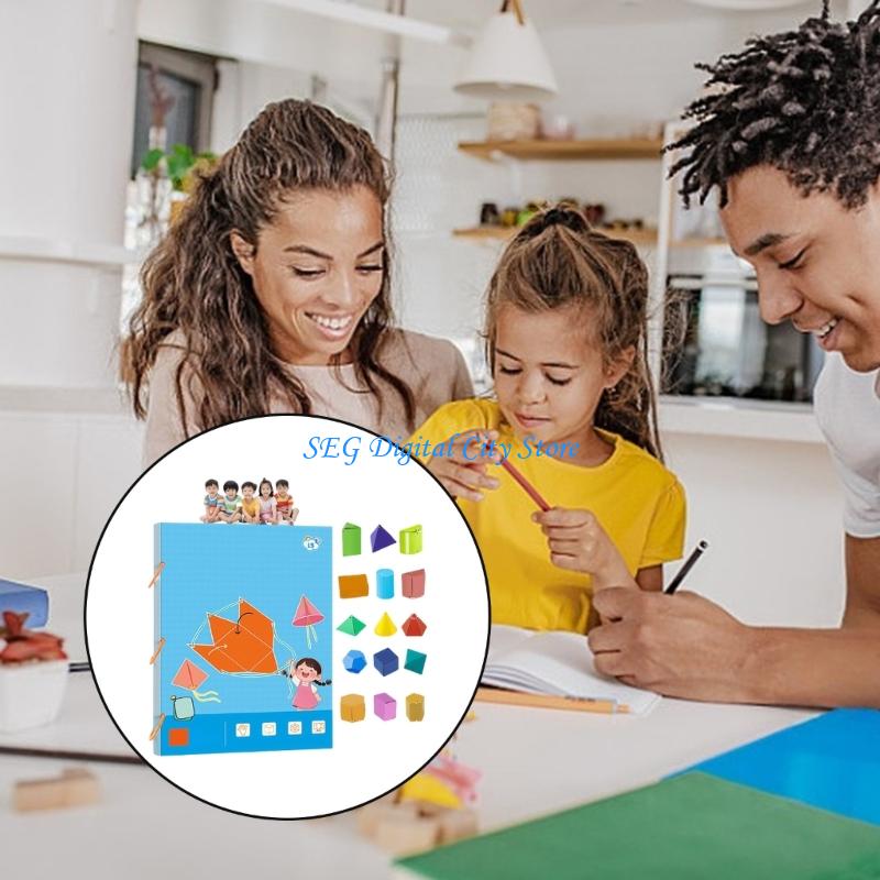 U75B 幾何学形状学習帳数学アクティビティブック折りたたみ - Kids Educational Workbooks のレビューと価格