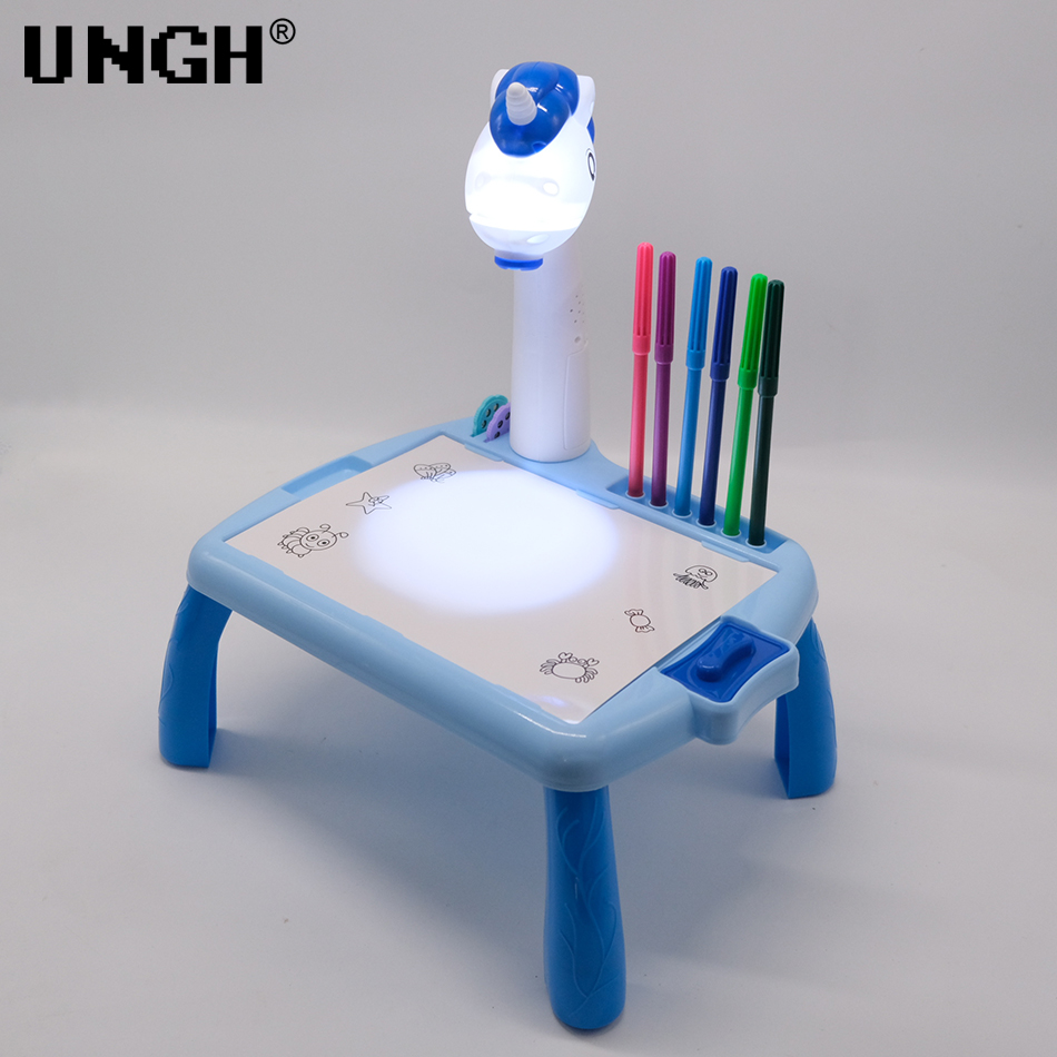 UNGH 子供 LED プロジェクター描画テーブルおもちゃ絵 - Drawing Projector Kids のレビューと価格