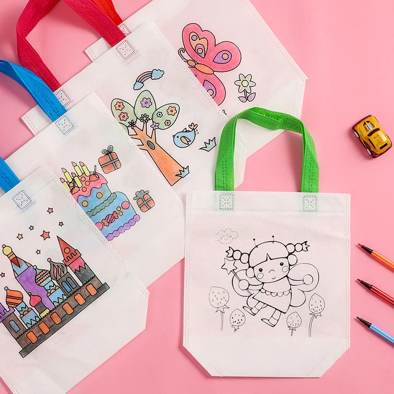 1-10 個セット DIY グラフィティバッグ マーカー付き - Kids Educational Workbooks のレビューと価格