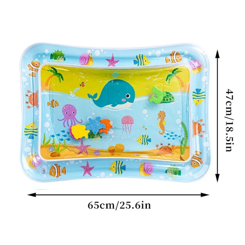 ベビーウォータープレイマットインフレータブルクッション PV - Kids Educational Mat のレビューと価格