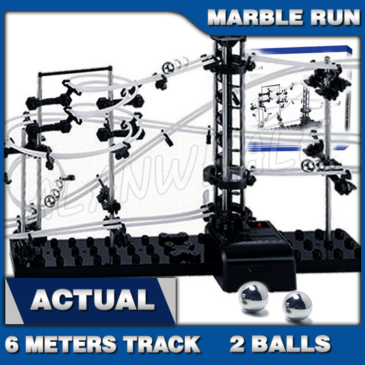 650cmレールレベル1マーブルラン迷路ローラーコースター電 - Kinetic Kids Education のレビューと価格