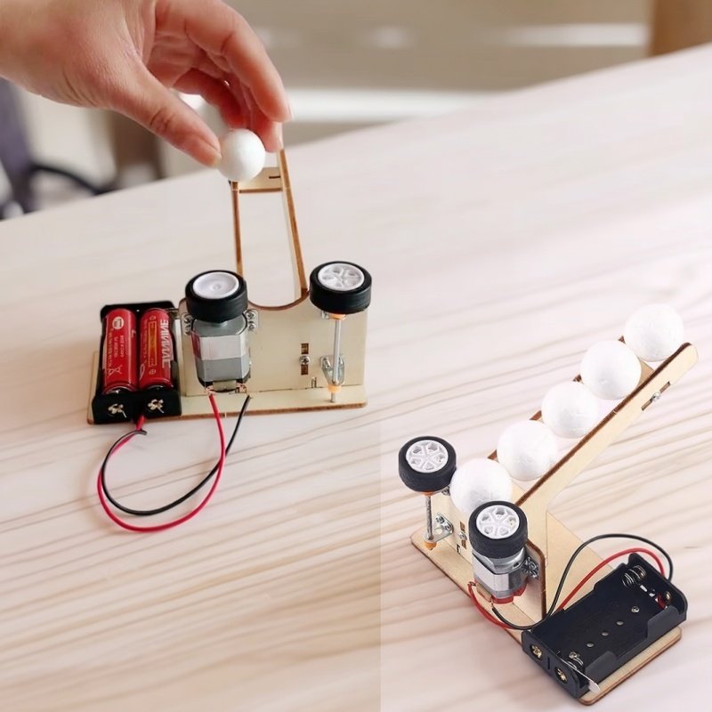 DIY 自動ボールサーバーマシン STEM 科学玩具運動エネ - Kinetic Kids Education のレビューと価格