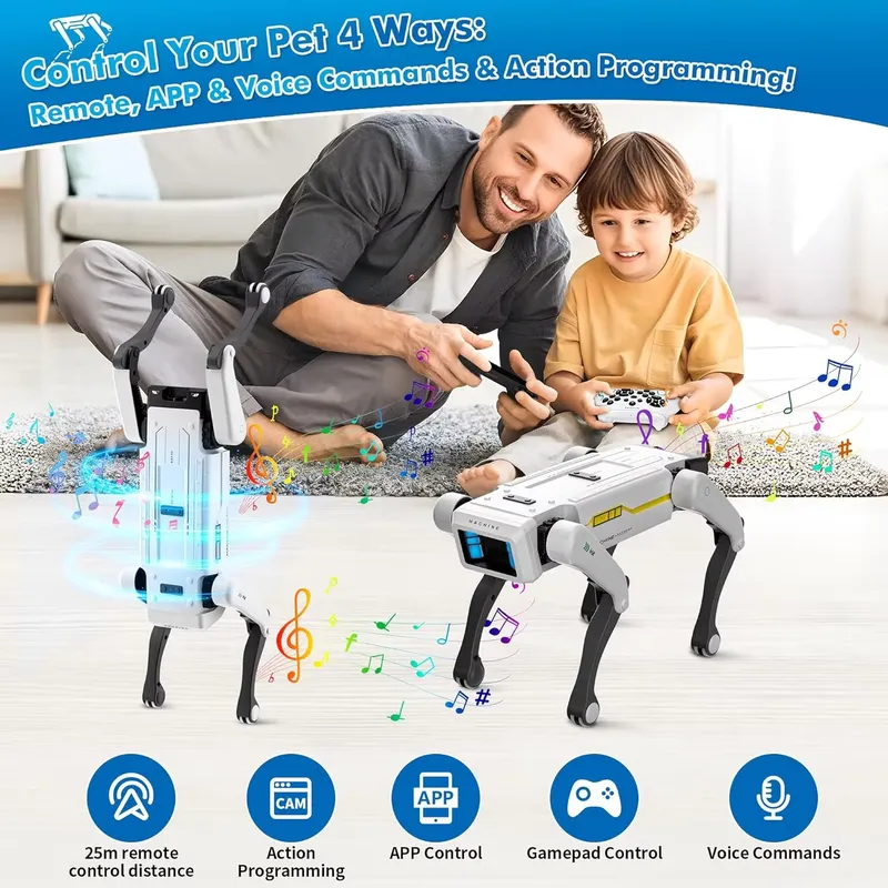スマートロボット犬インタラクティブSTEM玩具音声制御30ア - Kids Education Free App のレビューと価格