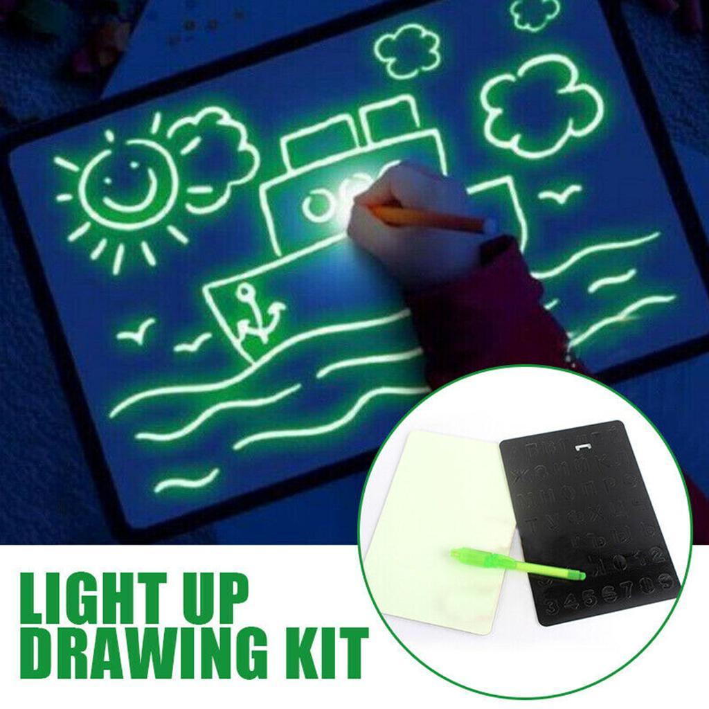 子供用光るペイント描画タブレット LED落書きパッド クリエ - Drawing Projector Kids のレビューと価格