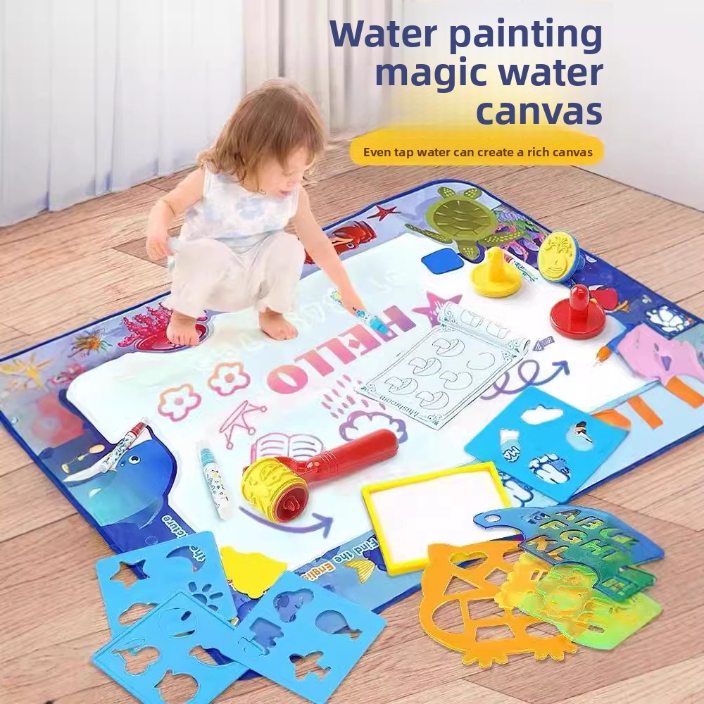 子供用大型マジックウォータードローイングマット、落書きアクア - Kids Educational Mat のレビューと価格