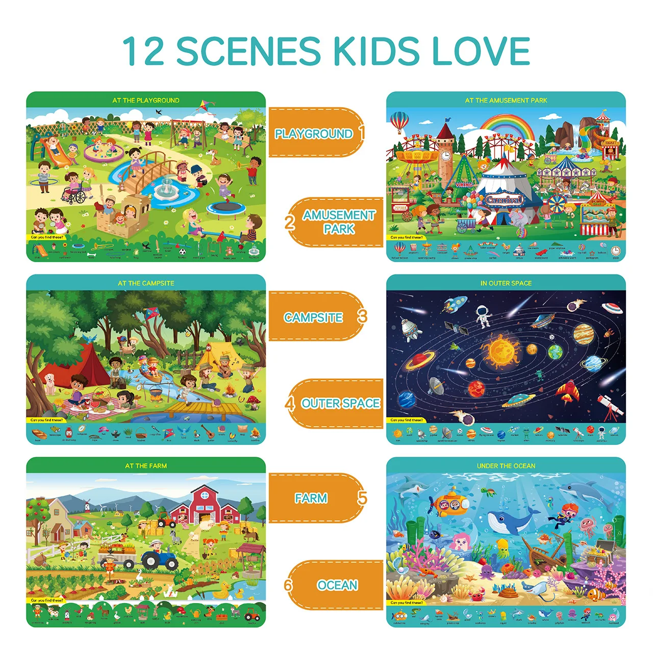 モンテッソーリ探検＆発見アクティビティキット - 再利用可能 - Kids Educational Mat のレビューと価格