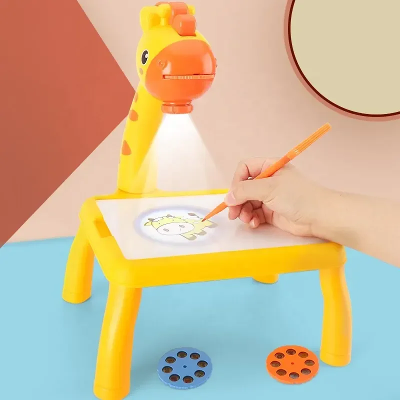 LEDプロジェクターボードキリン手書きペイントデスク子供描画 - Drawing Projector Kids のレビューと価格