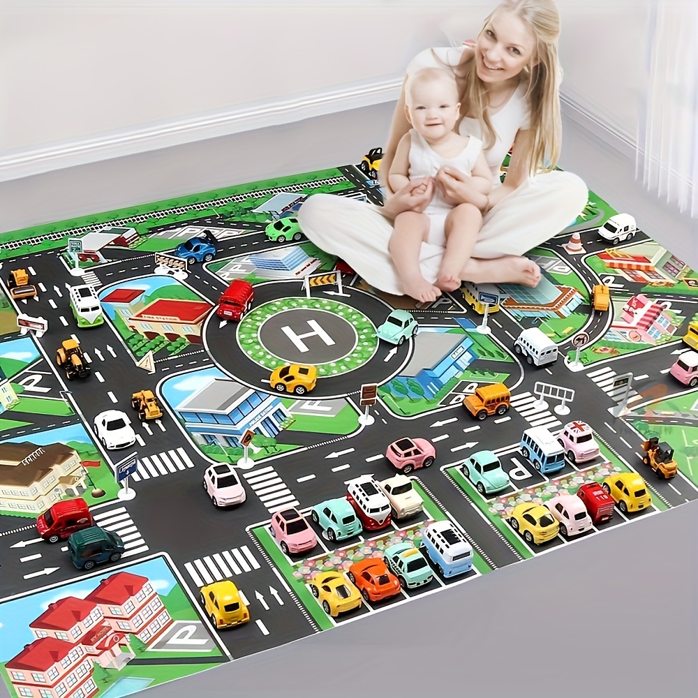 子供のための都市のトラフィックプレイマット、大きなゲームパッ - Kids Educational Mat のレビューと価格