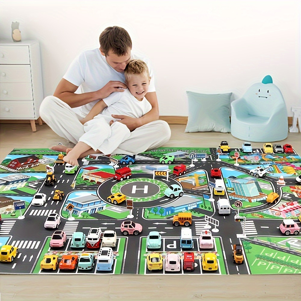子供のための都市のトラフィックプレイマット、大きなゲームパッ - Kids Educational Mat のレビューと価格