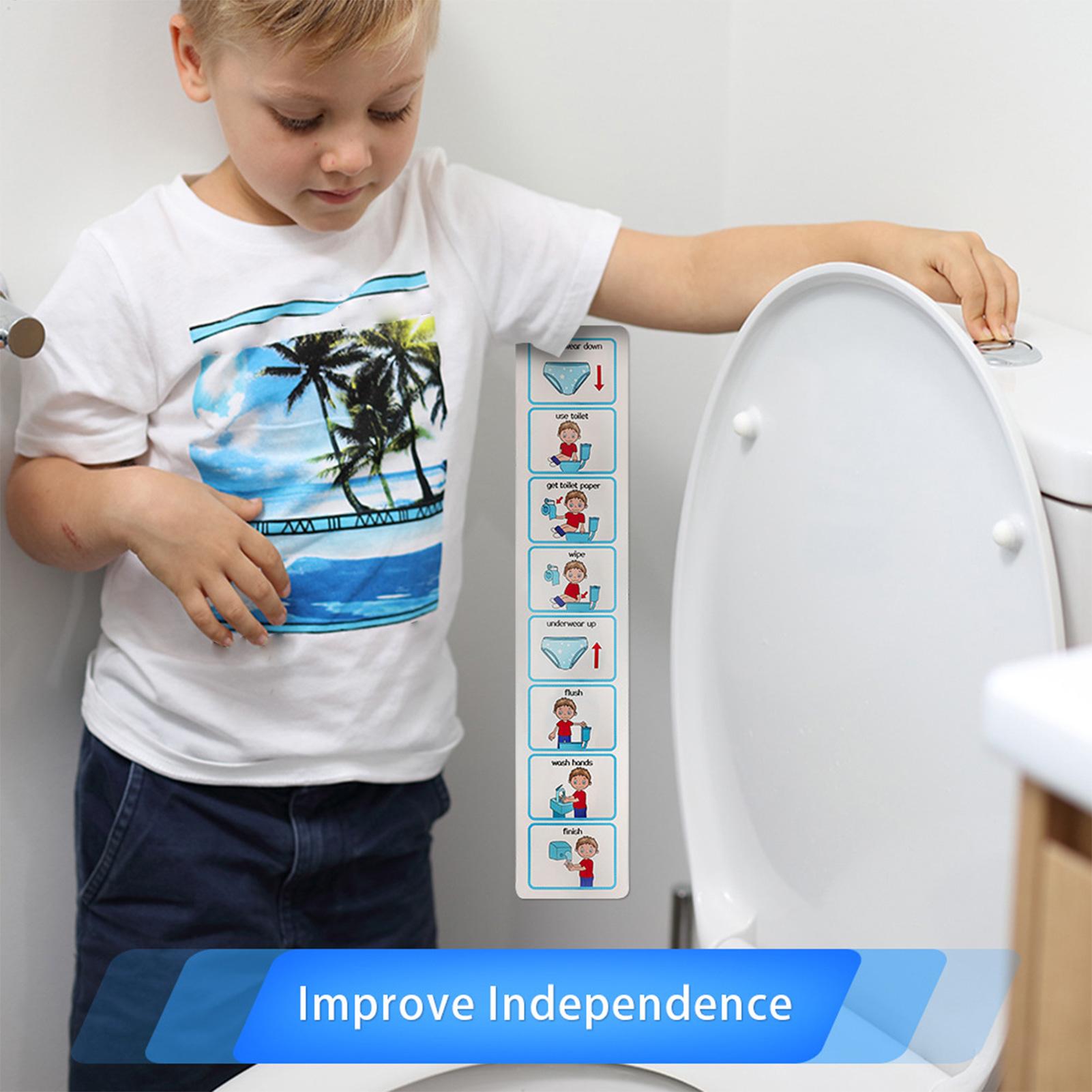 トイレトレーニング視覚スケジュール表 トイレチャートスケジュ - Kids Education Charts のレビューと価格