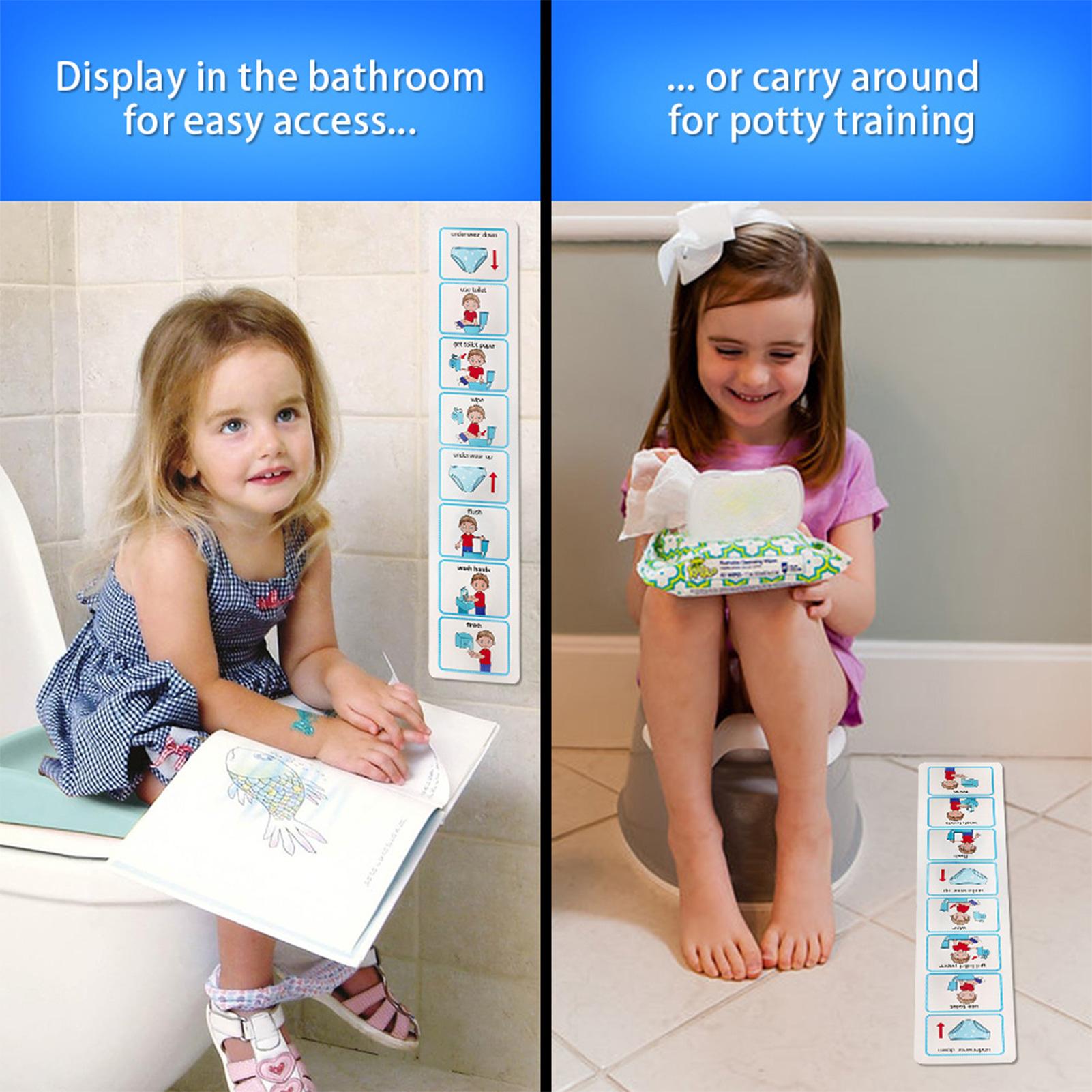 トイレトレーニング視覚スケジュール表 トイレチャートスケジュ - Kids Education Charts のレビューと価格