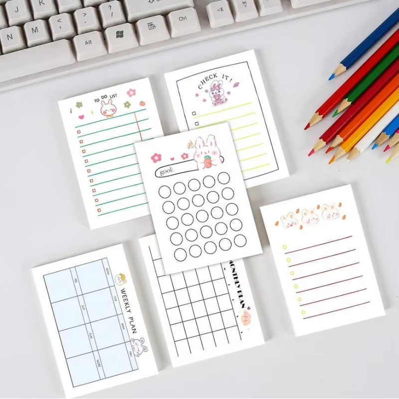 かわいい学校の文房具ノート、やることリストメモ帳、ポータブル - Kids Educational Workbooks のレビューと価格