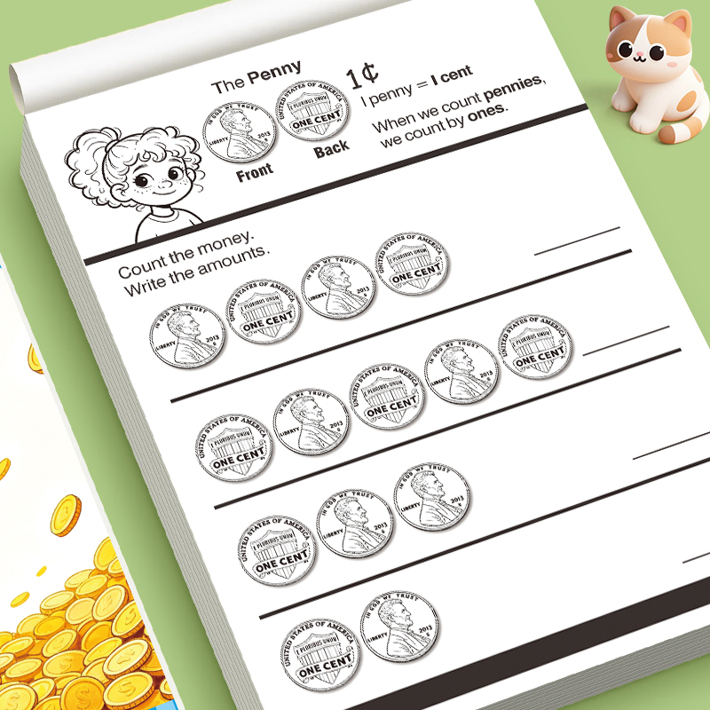 未就学児向けお金の数え方ワークブック コイン認識 数学練習帳 - Kids Educational Workbooks のレビューと価格