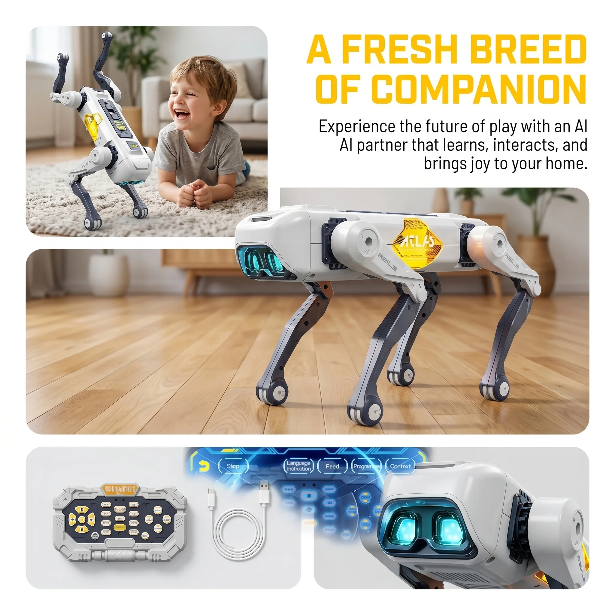AIスマートロボット犬、音声＆アプリ制御、プログラミング、ダ - Kids Education Free App のレビューと価格