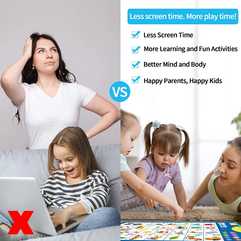 電子英語アルファベット壁チャートトーキングABC文字123音 - Kids Education Charts のレビューと価格