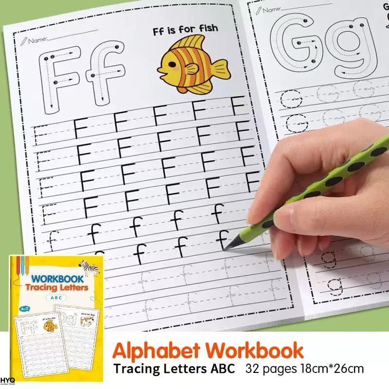 子供向け書道練習帳 26文字アルファベットトレースワークブッ - Kids Educational Workbooks のレビューと価格